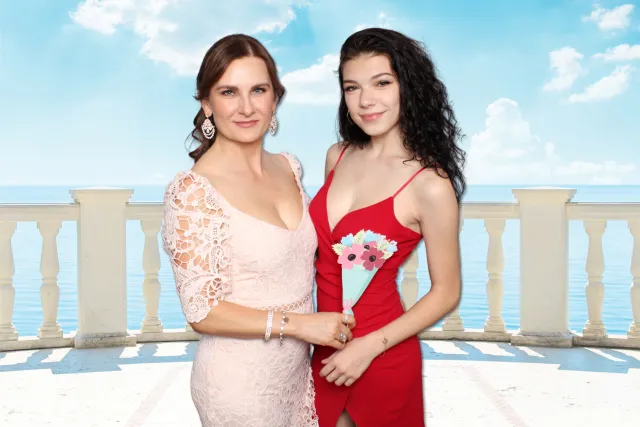 Balcony photo booth backdrop