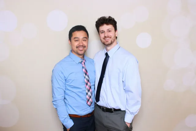 Gold Gleam photo booth backdrop