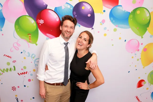 Party Time photo booth backdrop