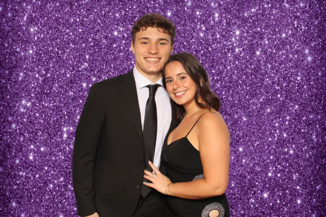 Purple Glitter photo booth backdrop